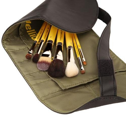 TRAVEL BASIC 7PC. BRUSH SET WITH ROLL-UP POUCH