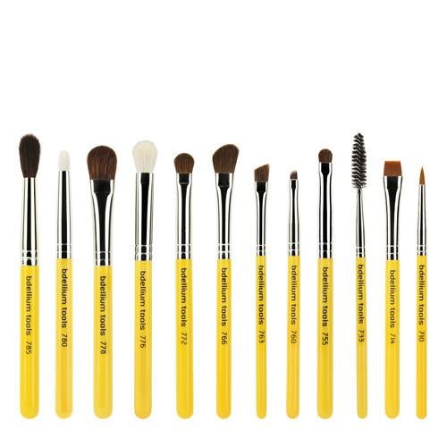 TRAVEL EYES 12PC. BRUSH SET WITH ROLL-UP POUCH